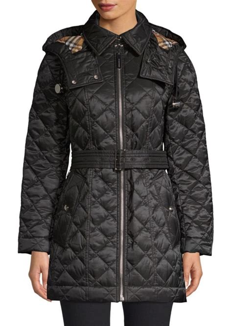 replica burberry leather jacket|burberry quilted long jacket.